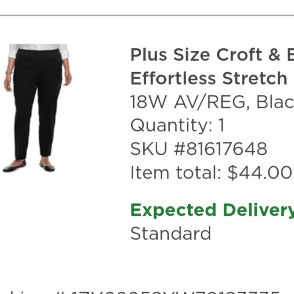 Croft and Barrow effortless stretch pant